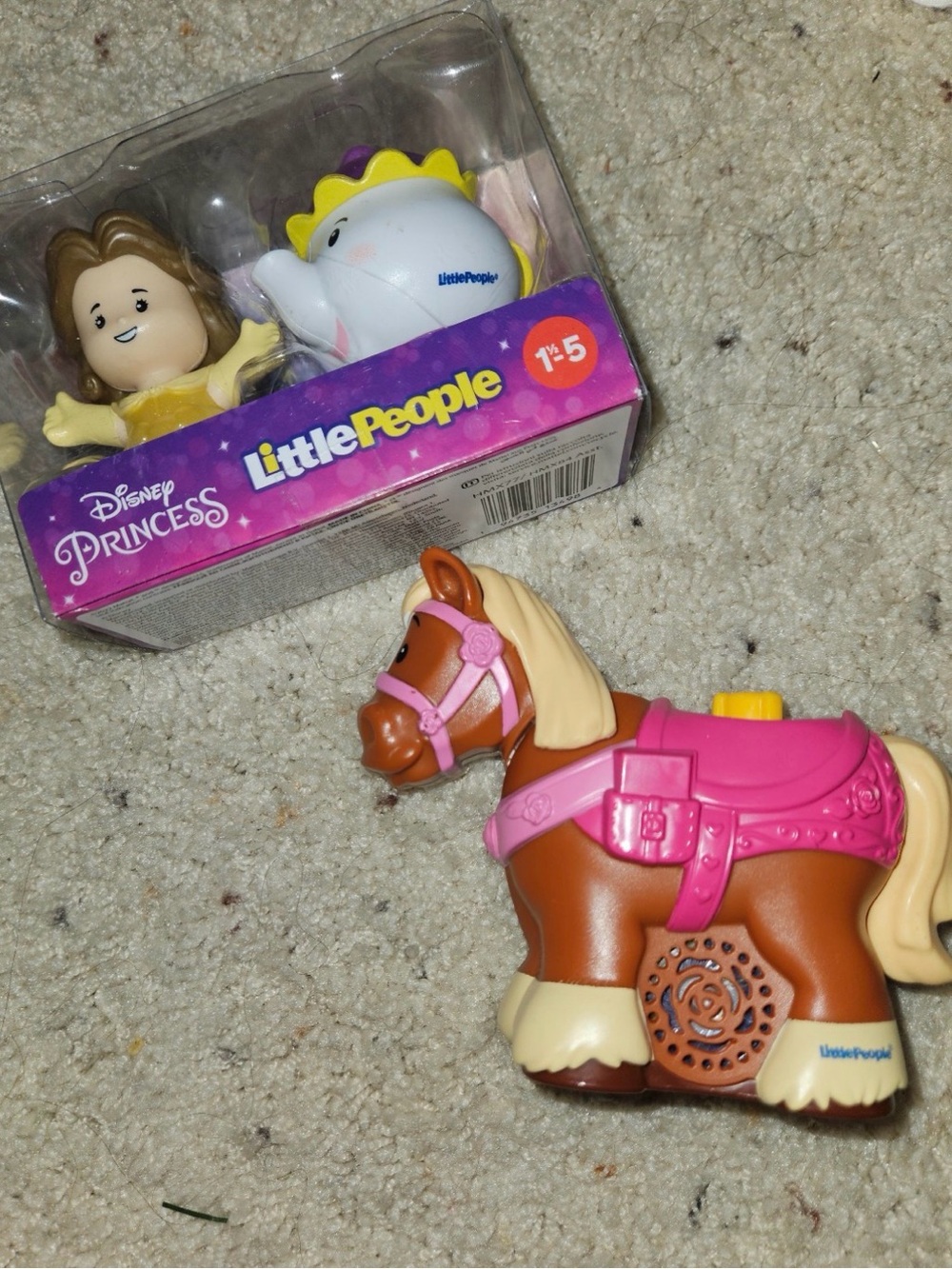 Fisher-Price Little People Brown Pony with Pink Saddle